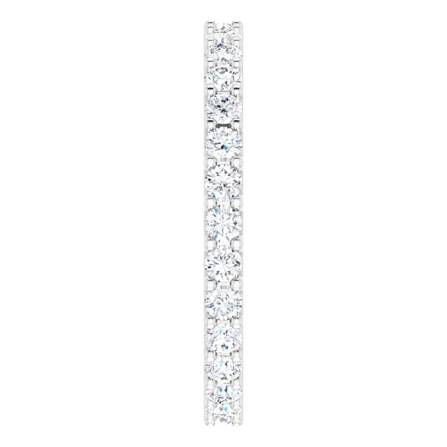 0.90 ct. Shared Prong Round Diamond U Shape Eternity Band-VIRABYANI